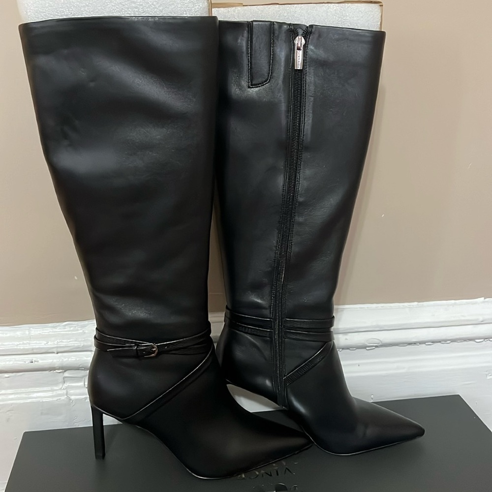 Vince Camuto black knee high boot